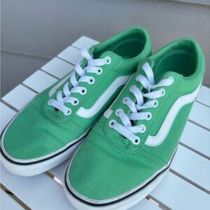 Vans Green and White Women's Sneakers